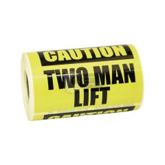 Caution Two Man Lift Labels