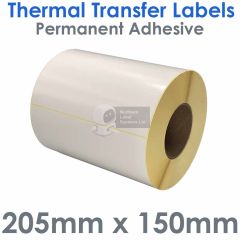 205mm x 150mm thermal transfer labels
