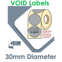 30mm Diameter VOID Labels
