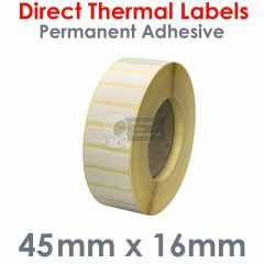 45mm x 16mm Direct Thermal Labels