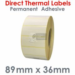 89mm x 36mm Direct Thermal Labels
