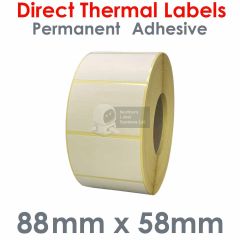 88mm x 58mm Direct Thermal Labels