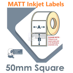 LX500e Labels 50mm x 50mm Matt Paper Colour Inkje