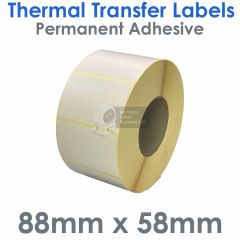 88mm x 58mm Thermal Transfer Labels