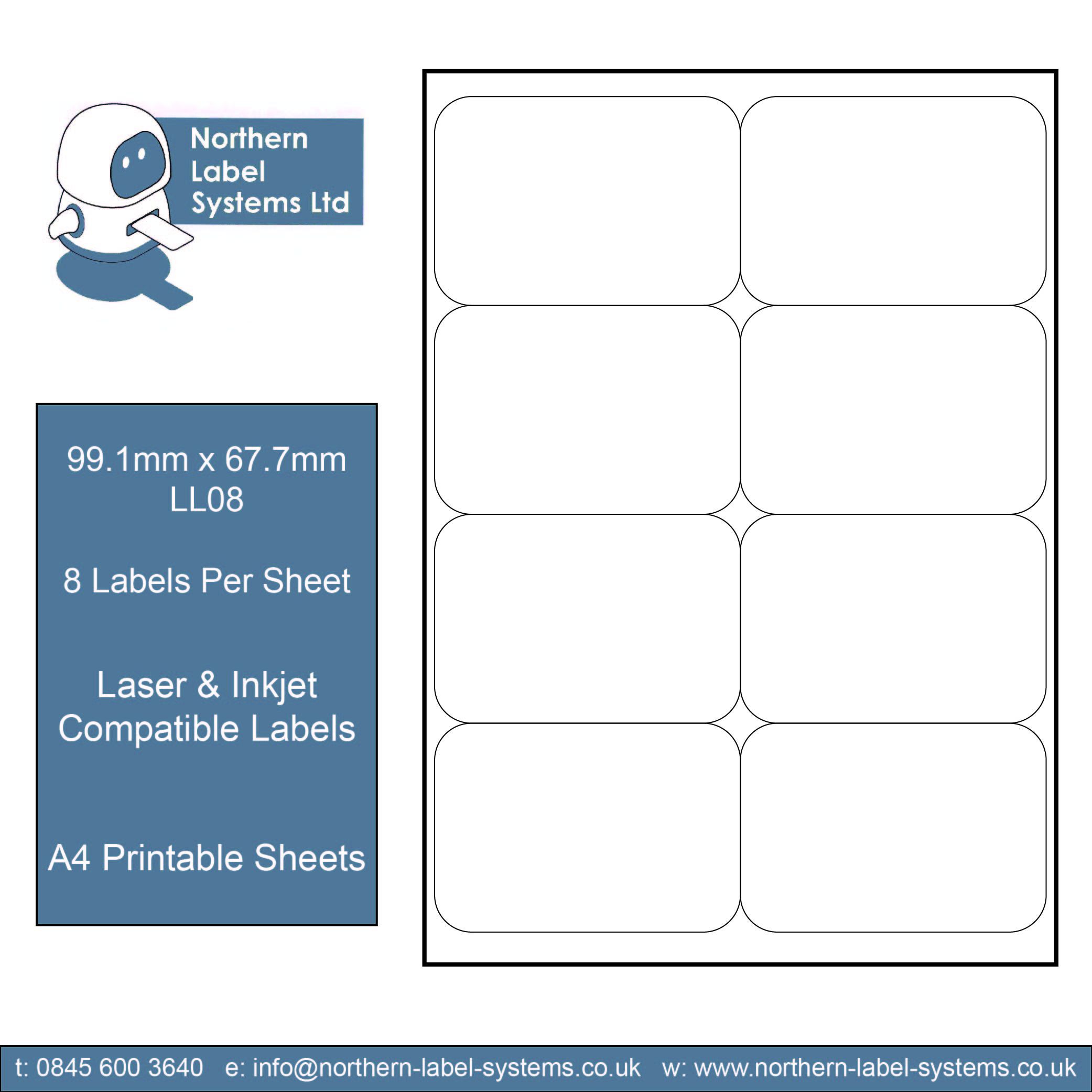 A4 Sheets of Labels